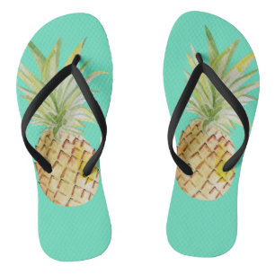 Chinelos de Aquarela Trendy Summer Pineapple