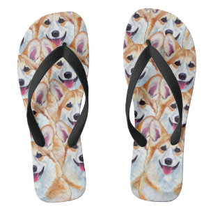 Chinelos De Arte De Pembroke Welsh Corgi