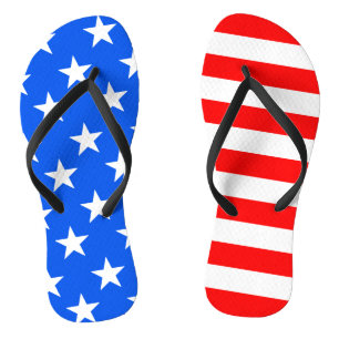 Chinelos de Bandeira Americana