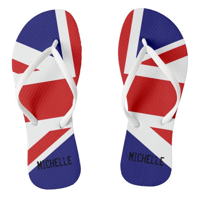 Chinelos de bandeira da Union Jack britânica com n (Pé da cama)