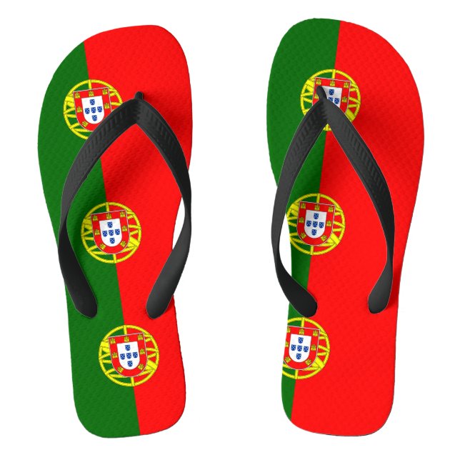 Chinelos de bandeira de Portugal (Pé da cama)