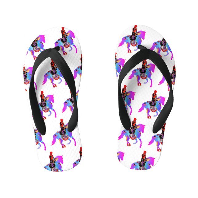 Chinelos de Cavalos e Rider Kids (Pé da cama)