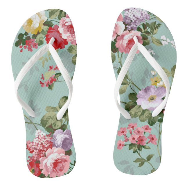 Chinelos de Dedo com Alça Fina Rosa Vintage (Pé da cama)