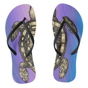 Chinelos de energia à tartaruga