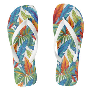 Chinelos de Impressão tropical
