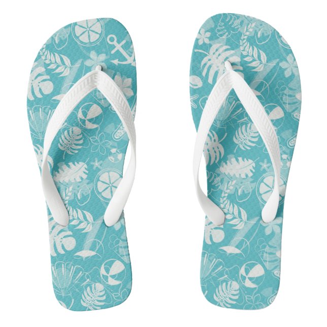 Chinelos de Impressão tropical (Pé da cama)