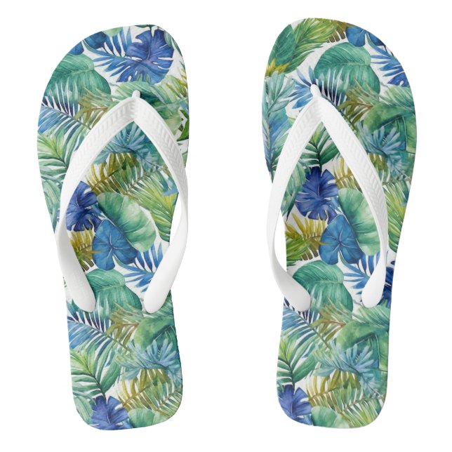 Chinelos de Impressão tropical (Pé da cama)