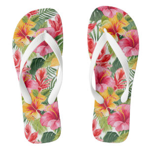 Chinelos de Impressão tropical