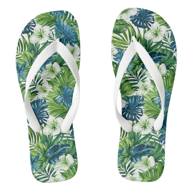 Chinelos de Impressão tropical (Pé da cama)