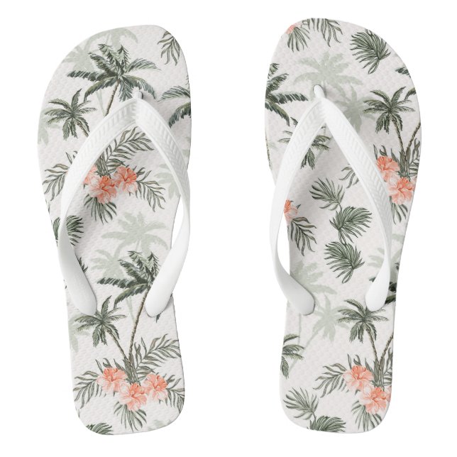 Chinelos de Impressão tropical (Pé da cama)