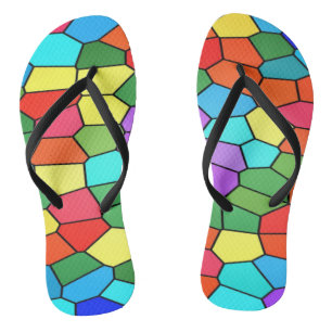 Chinelos de Mosaicos Arco-íris