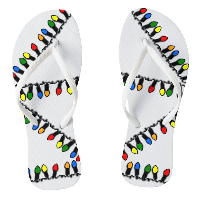 Chinelos de Natal brilhantes (Pé da cama)