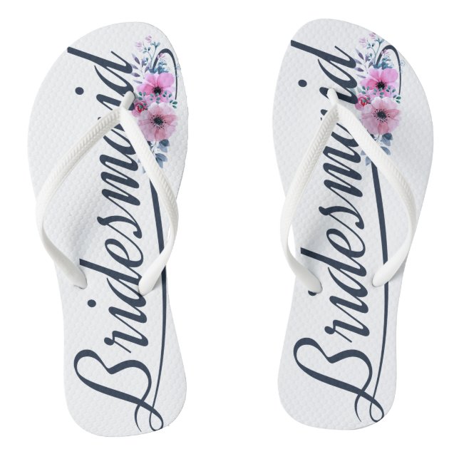 Chinelos de Noiva Elegantes com Caligrafia para Da (Pé da cama)