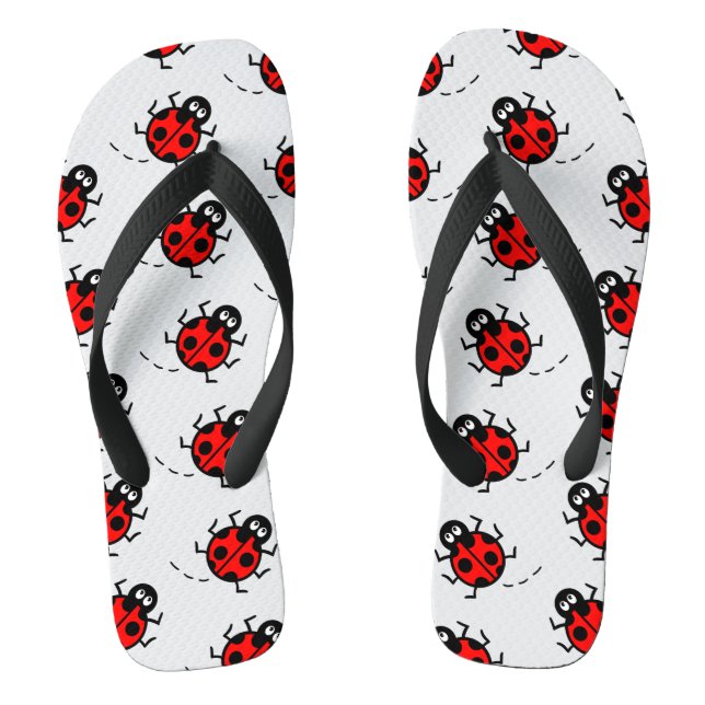Chinelos de padrão Ladybird (Pé da cama)