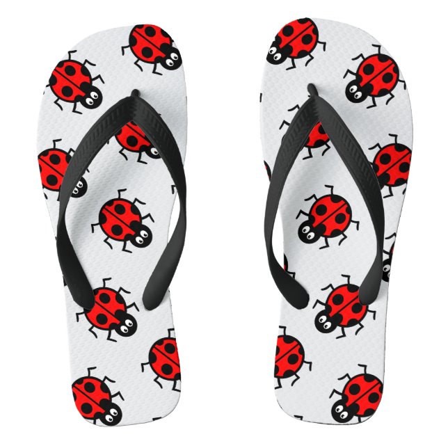 Chinelos de padrão Ladybird (Pé da cama)