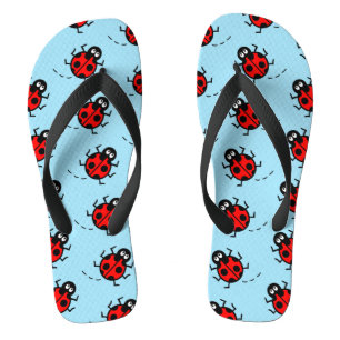 Chinelos de padrão Ladybird