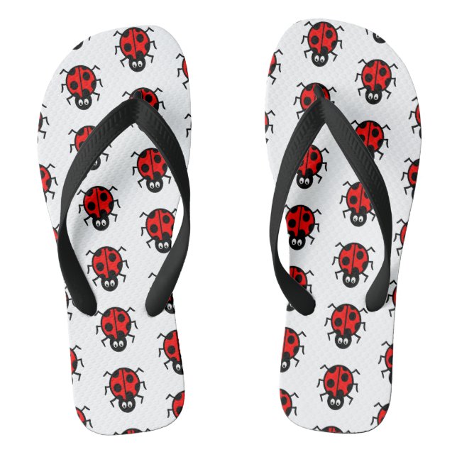 Chinelos de padrão Ladybird (Pé da cama)