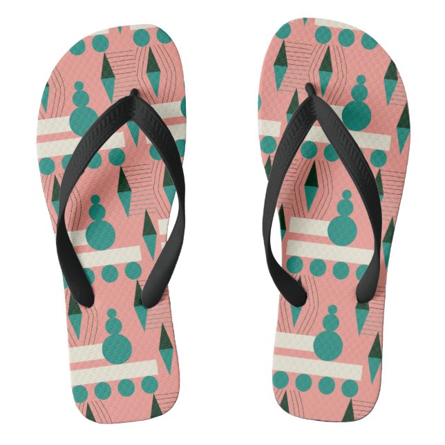 Chinelos de padrões MODERN do meio século (Pé da cama)