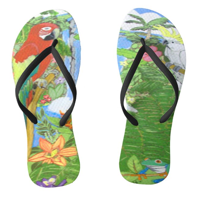 Chinelos de Paraíso Tropicais (Pé da cama)