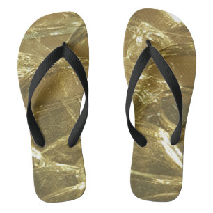 Chinelos de praia Dourada Shiny Black Verão