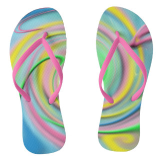 chinelos de praia - Pastel Cores, abstrato