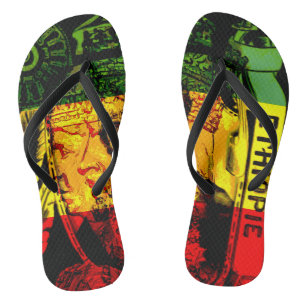 Chinelos de Rasta Haile Selassie
