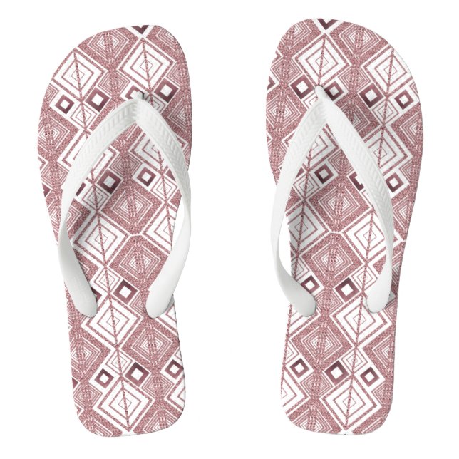 Chinelos de sandálias de padrão Glam Sparkle (Pé da cama)