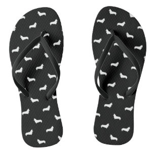 Chinelos de Silhueta Corgi - Design de cães giros