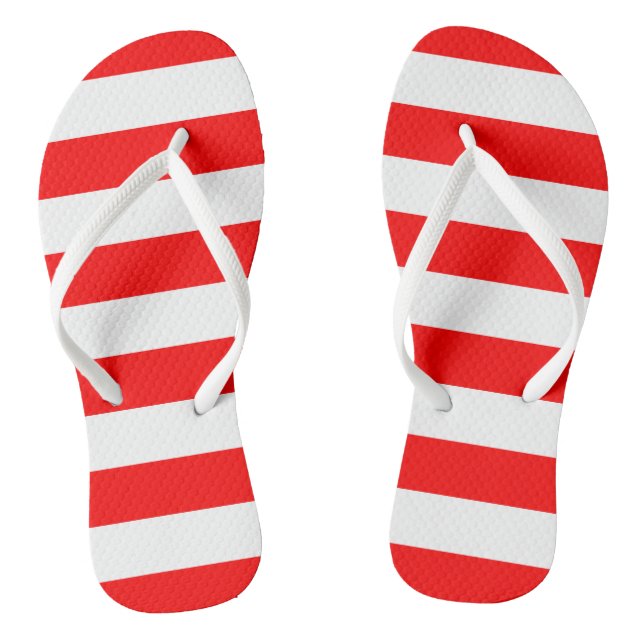 Chinelos de Stripes Vermelhas (Pé da cama)