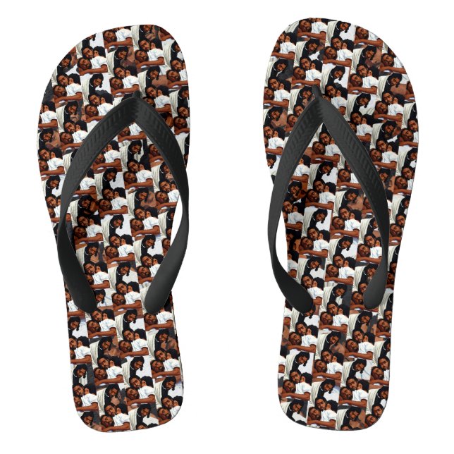 Chinelos Descanso em sua presença Christian Flip Flops (Pé da cama)