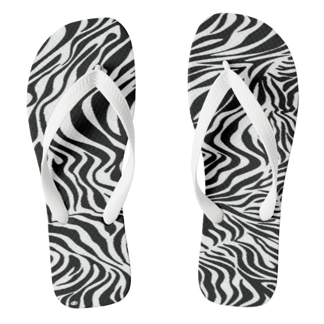 Chinelos desenho de zebra (Pé da cama)