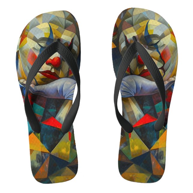 Chinelos desenho realista (Pé da cama)