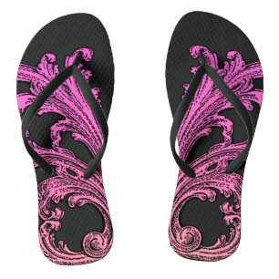 Chinelos Design cor-de-rosa de ímpeto de imagem única