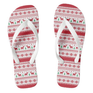 Chinelos Design da Red Fair Isle