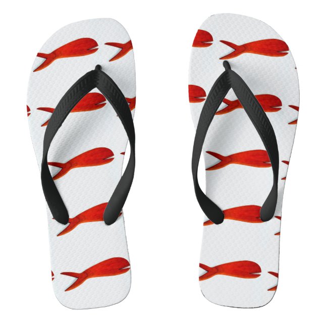 Chinelos design de peixe vermelho (Pé da cama)