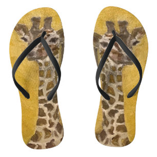 Chinelos Design Gentil Gigante de Verão Trendy Girafa