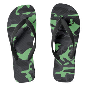 Chinelos Destaques de Hortelã Camo