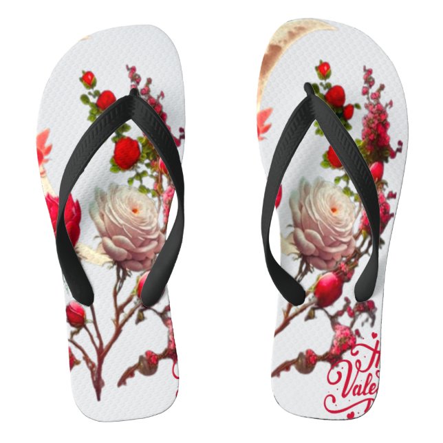 Chinelos Dia das rosas  (Pé da cama)