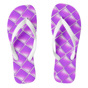Chinelos Diamantes com Sombreado Roxo