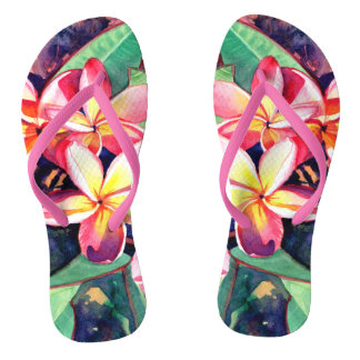Chinelos Doce Aloha Plumeria Slippers
