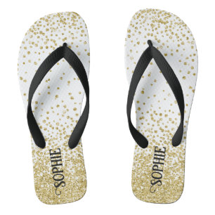 Chinelos Dourada falha falsa