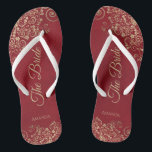 Chinelos Dourados Amigos Crimson Red Elegant O Casamento No<br><div class="desc">Dance a noite fora com essas belas chinelos de casamento. Projetados para a noiva, eles apresentam um design simples, mas elegante, com letras douradas em um fundo vermelho e ricos de rendas e espirais. Uma bela maneira de se manter rico e apropriado enquanto dá uma pausa nos pés depois de...</div>