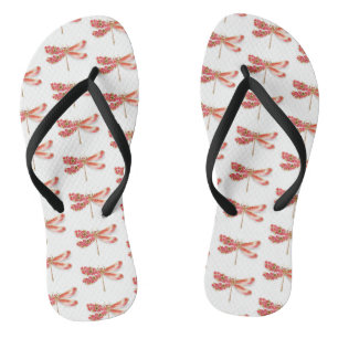 Chinelos Dragonfly com joalheria sakura