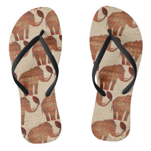 Chinelos Elefante - Design de Arte Tribal
