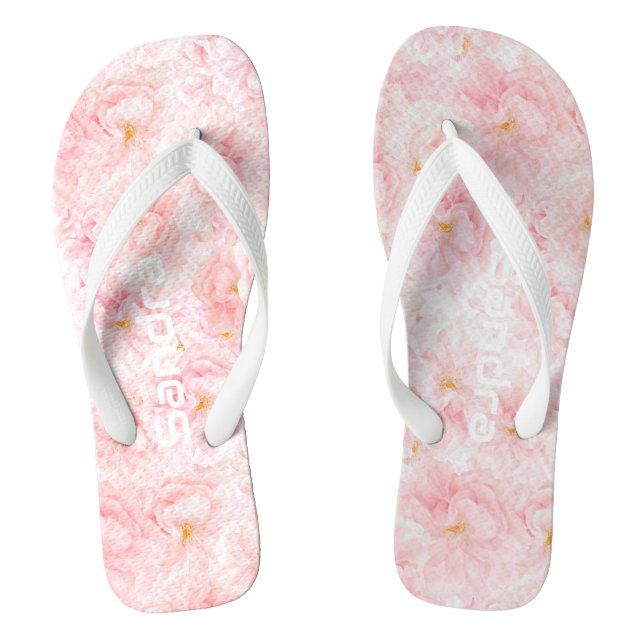 Chinelos Elegante Cherry Blossom Patterno Design (Pé da cama)