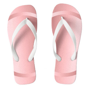 Chinelos Elegante Modelo Branco Dourado Rosa Tendência Mode