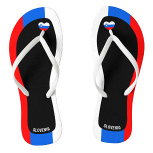 Chinelos Encantadoras Cores da Bandeira Patriótica da Eslov