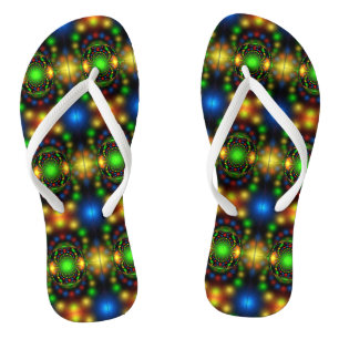 Chinelos Enfeite de Natal Design Fractal