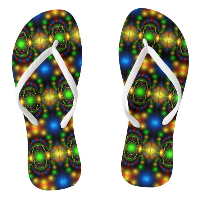 Chinelos Enfeite de Natal Design Fractal (Pé da cama)