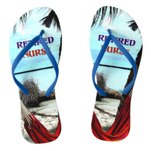 Chinelos Enfermeira aposentada, Hammock debaixo das Palmeir